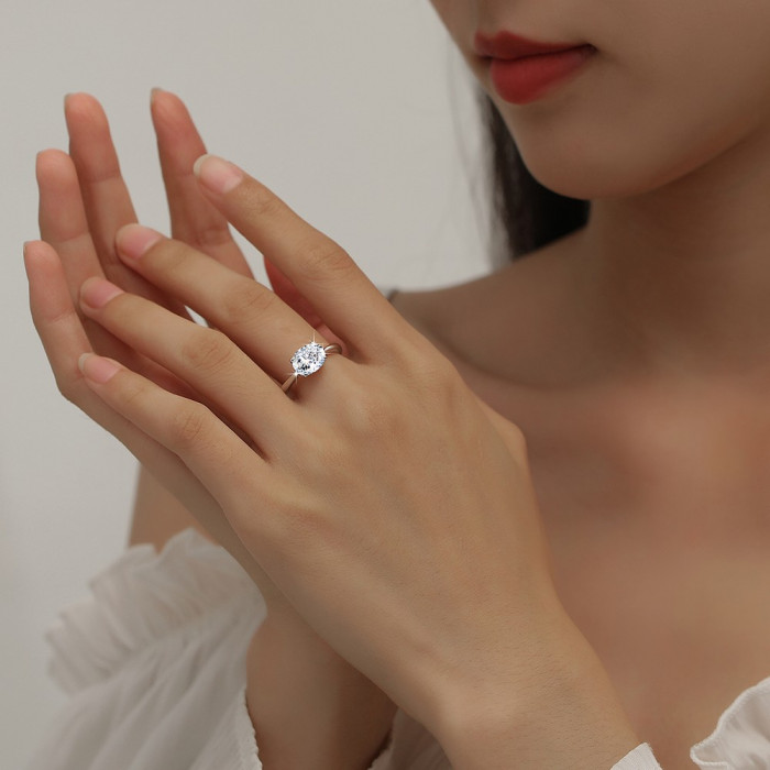 Jill bague Moissanite