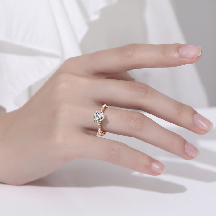 Arij bague Moissanite