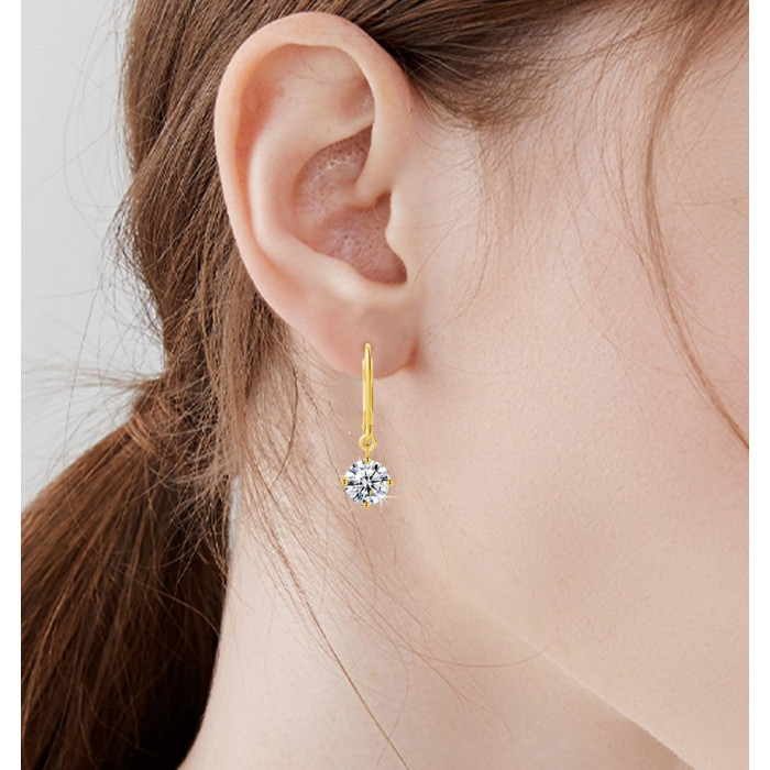 Emie Boucles d'oreilles Moissanite