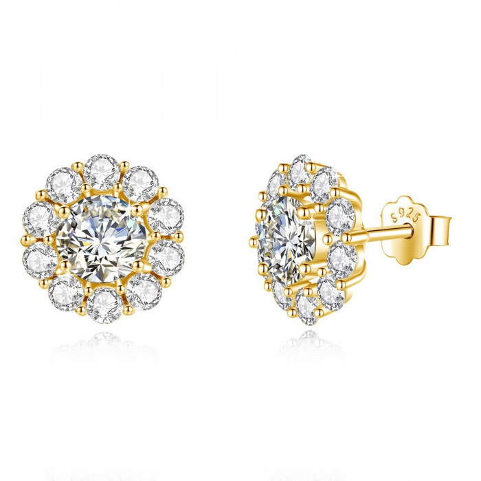 Jehanne Boucles d'oreilles Moissanite