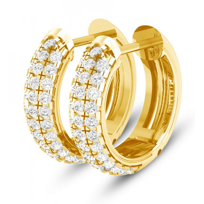 Allegra Créoles Moissanites