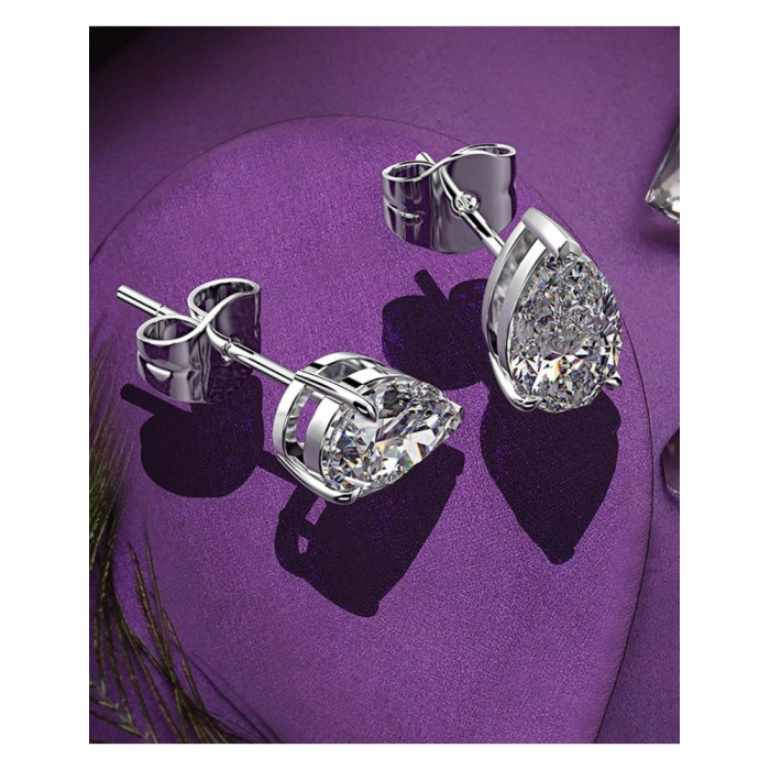 Boucles d'oreilles Moissanite