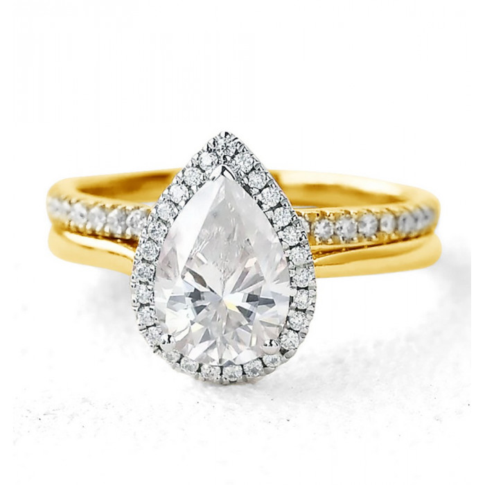 Shani bague Moissanite