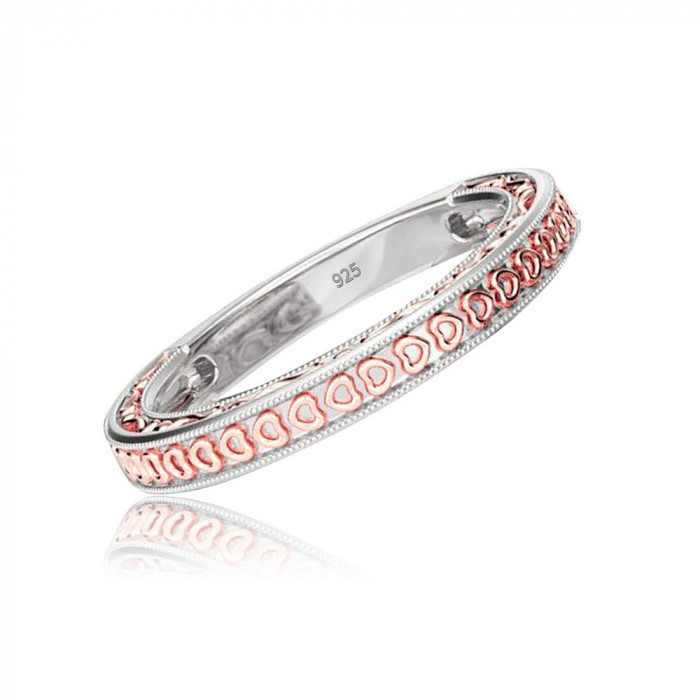 Maé bague double Moissanite