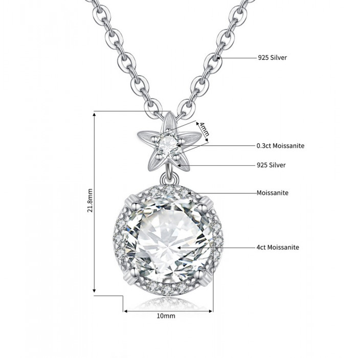 Zuzanna Pendentif Moissanite