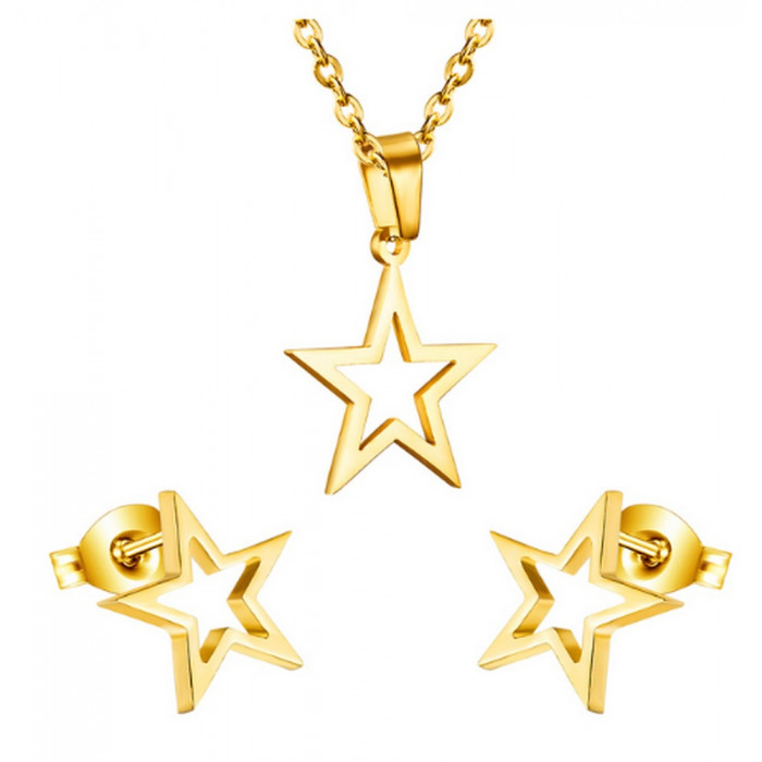 Parure de bijoux étoiles 2 pièces