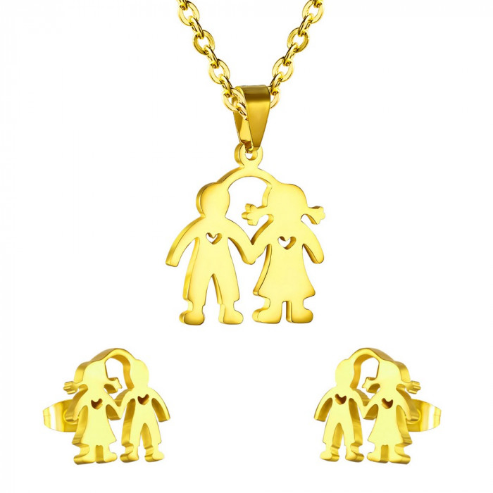 Parure de bijoux couple 2 pièces