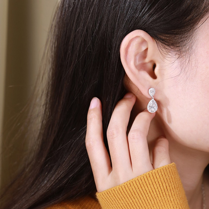 Athena Boucles d'oreilles Moissanites