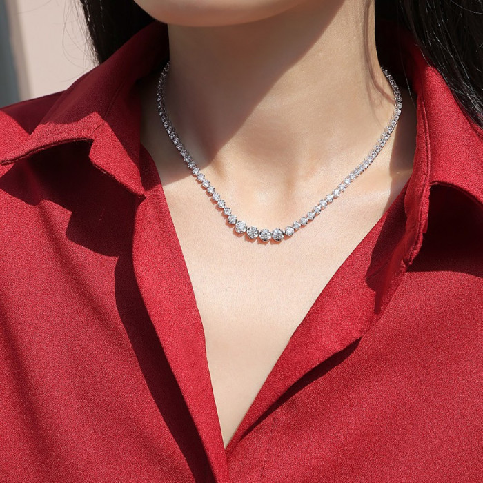 Sacha collier tennis Moissanite