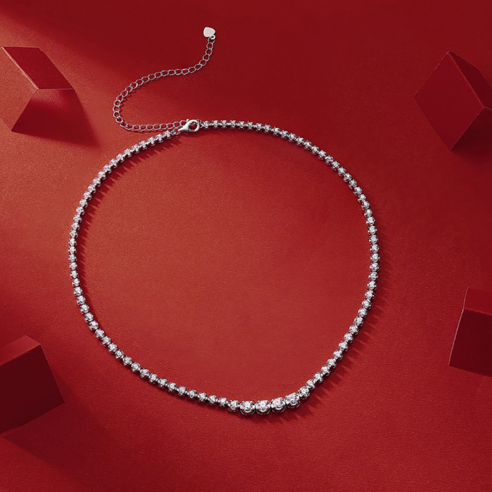 Sacha collier tennis Moissanite