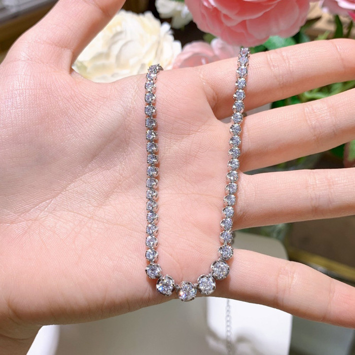 Sacha collier tennis Moissanite