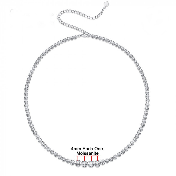 Sacha collier tennis Moissanite