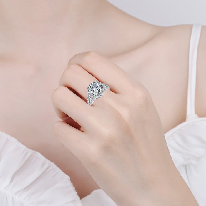 Kathleen bague Moissanite