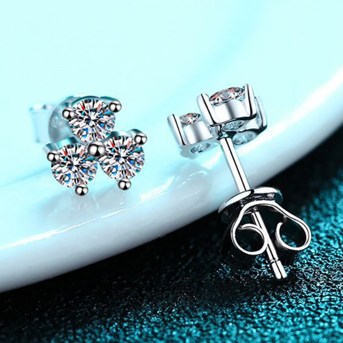Melinda Boucles d'oreilles Moissanites