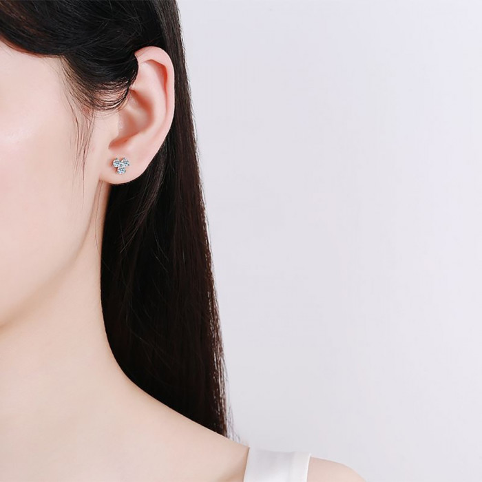 Melinda Boucles d'oreilles Moissanites