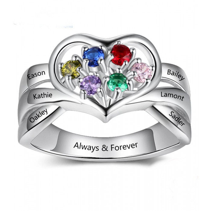 Bague Cœur personnalisée en...