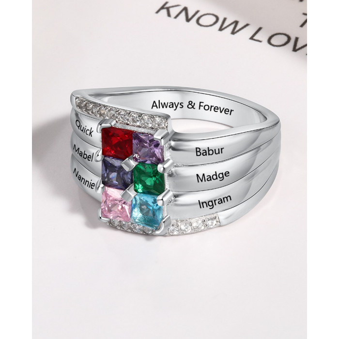 Bague personnalisée en argent sterling S925