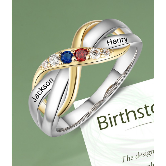 SANDY Bague personnalisée en argent sterling S925