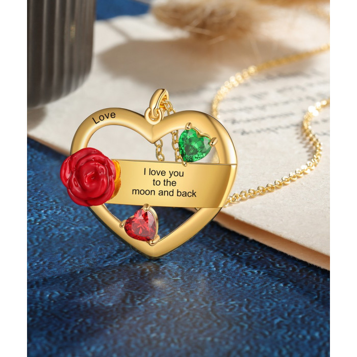 Sublime Pendentif Cœur personnalisable