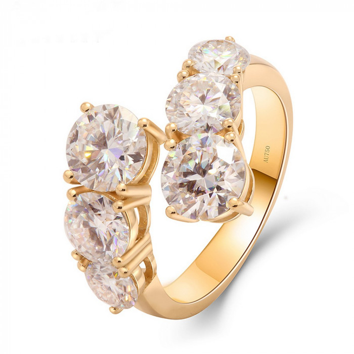 Wiktoria bague Moissanite en Or