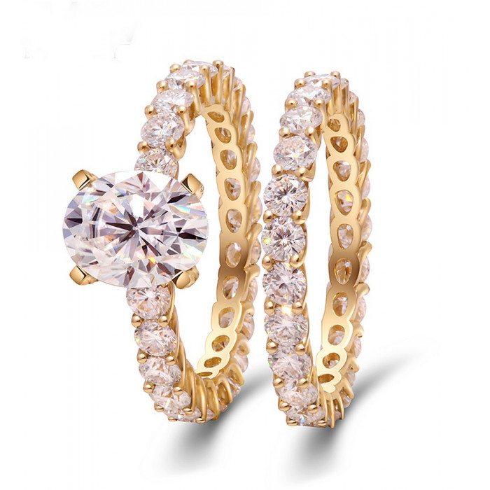 Éléna bague Moissanite en Or
