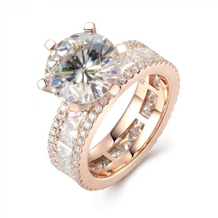 KATERINE bague Moissanite en Or