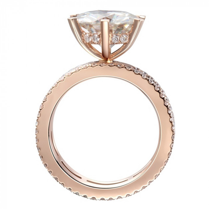 KATERINE bague Moissanite en Or