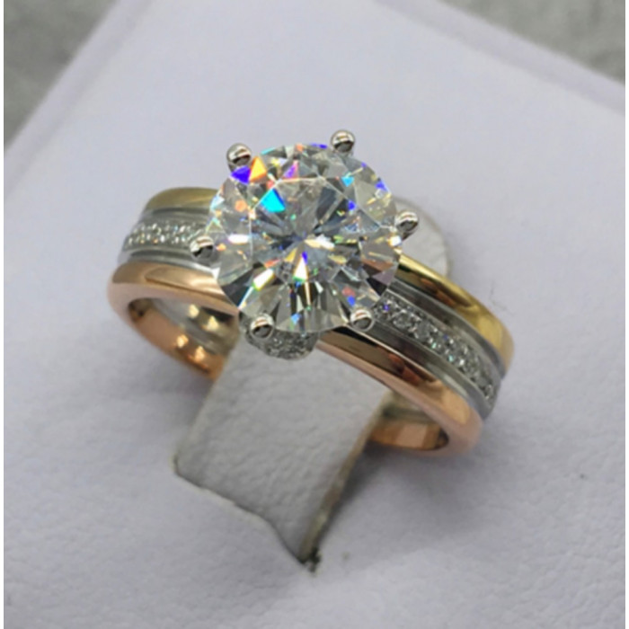 ANASTASIE bague Moissanite en Or