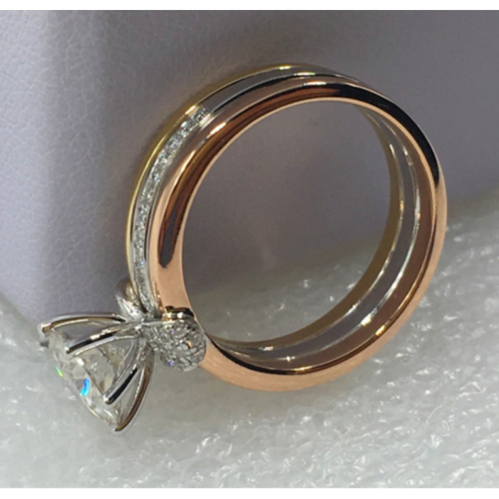 ANASTASIE bague Moissanite en Or