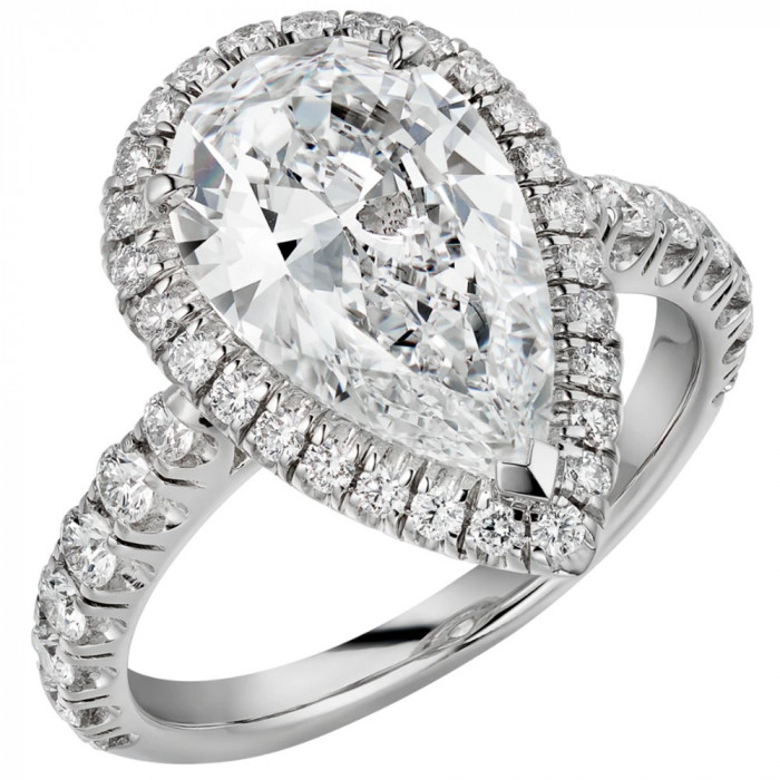 CHARLOTTE bague Moissanite en Or