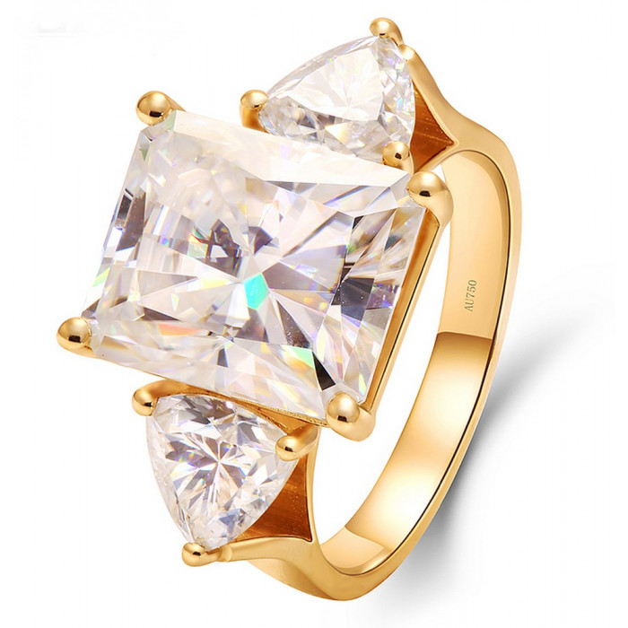 DIANA bague Moissanite en Or