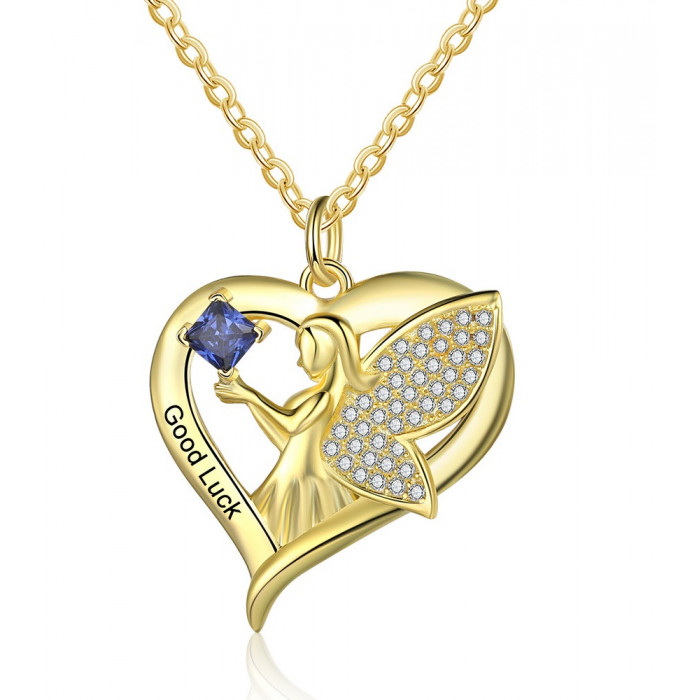 AMELINA Pendentif Cœur gravé