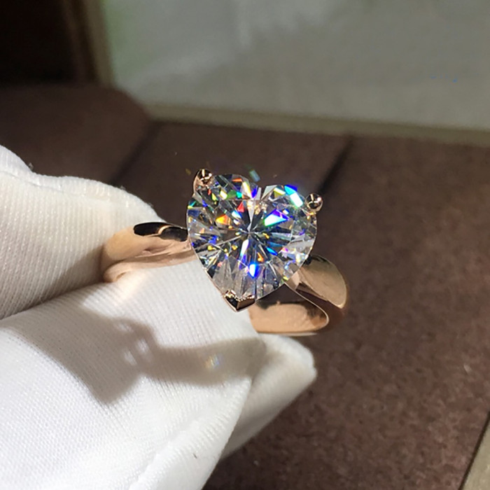 Alice bague Moissanite en Or