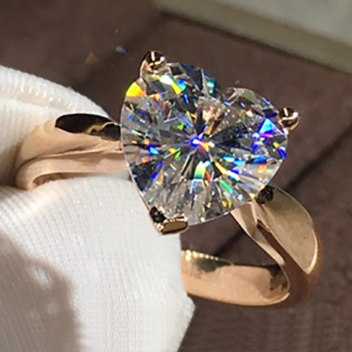 Alice bague Moissanite en Or