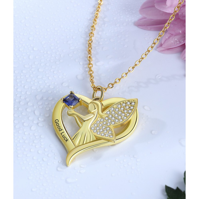 AMELINA Pendentif Cœur gravé