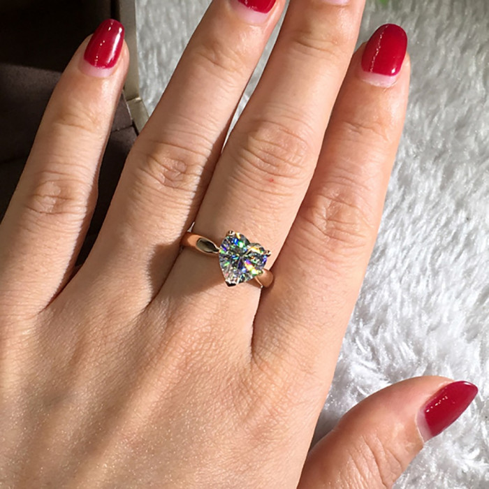 Alice bague Moissanite en Or