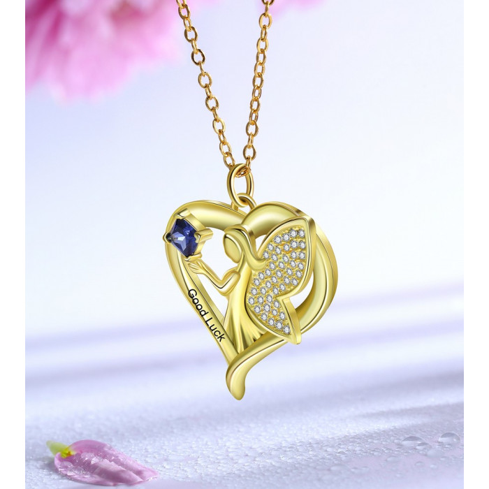 AMELINA Pendentif Cœur gravé