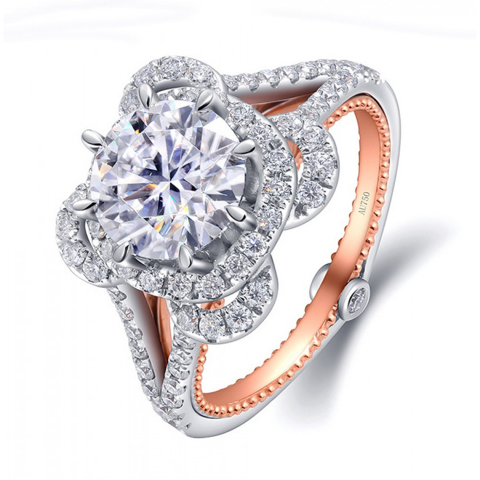 HELINA bague Moissanite en Or