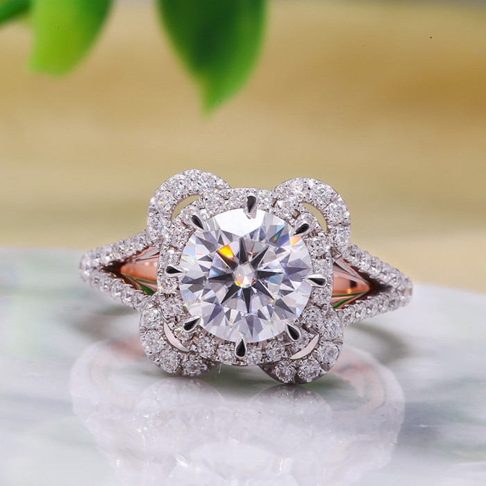 HELINA bague Moissanite en Or