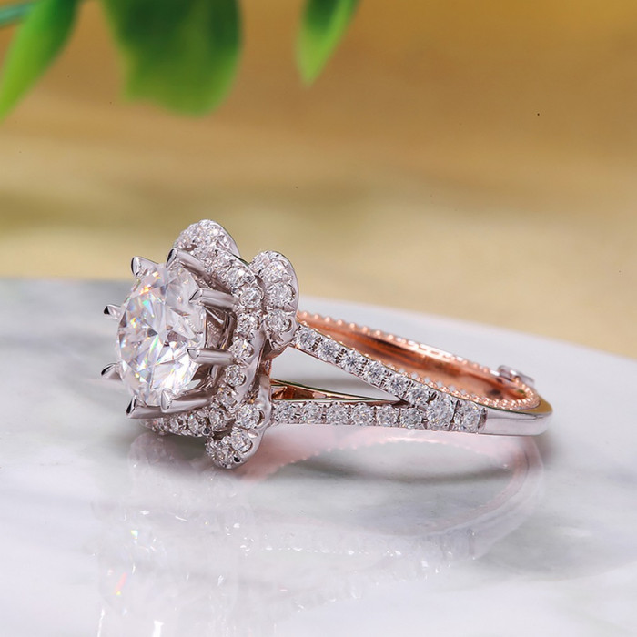 HELINA bague Moissanite en Or