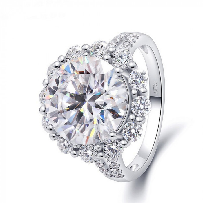 Eva bague Moissanite en Or