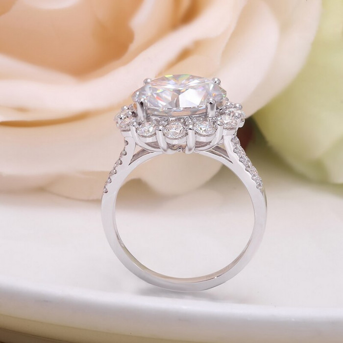 Eva bague Moissanite en Or
