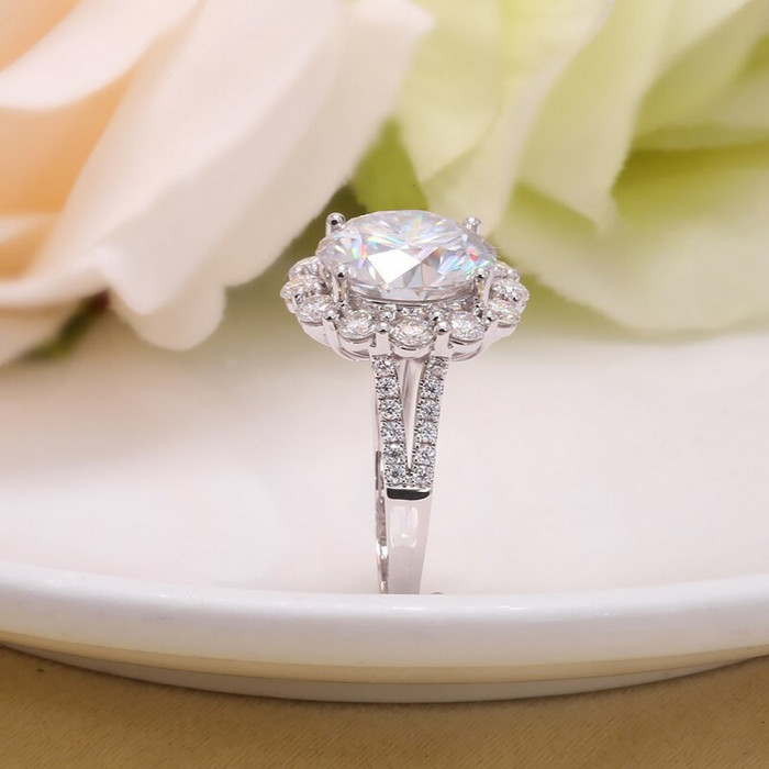 Eva bague Moissanite en Or