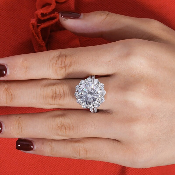 Eva bague Moissanite en Or