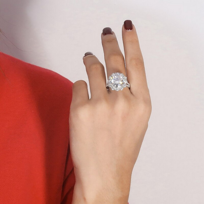 Eva bague Moissanite en Or