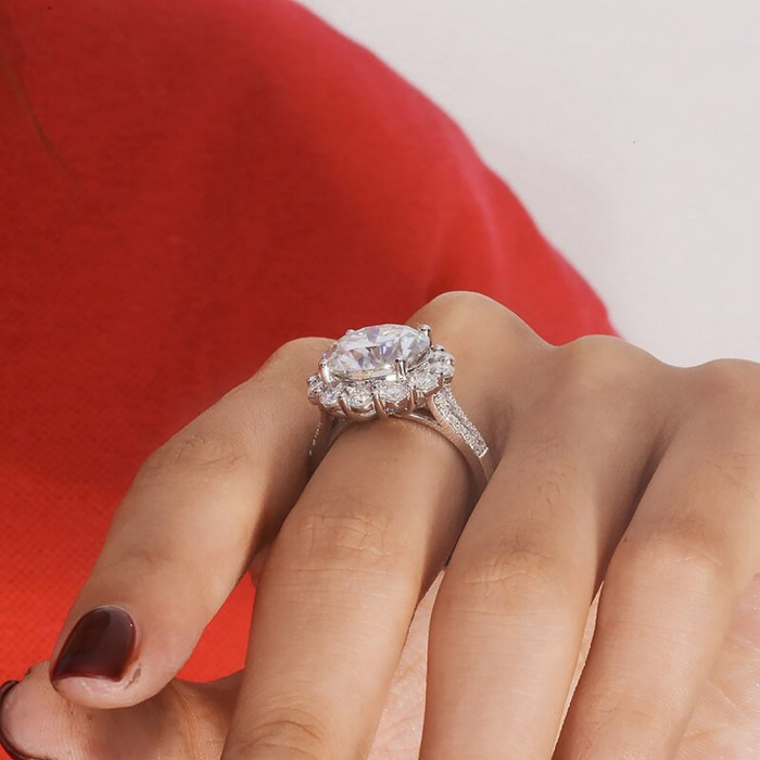 Eva bague Moissanite en Or