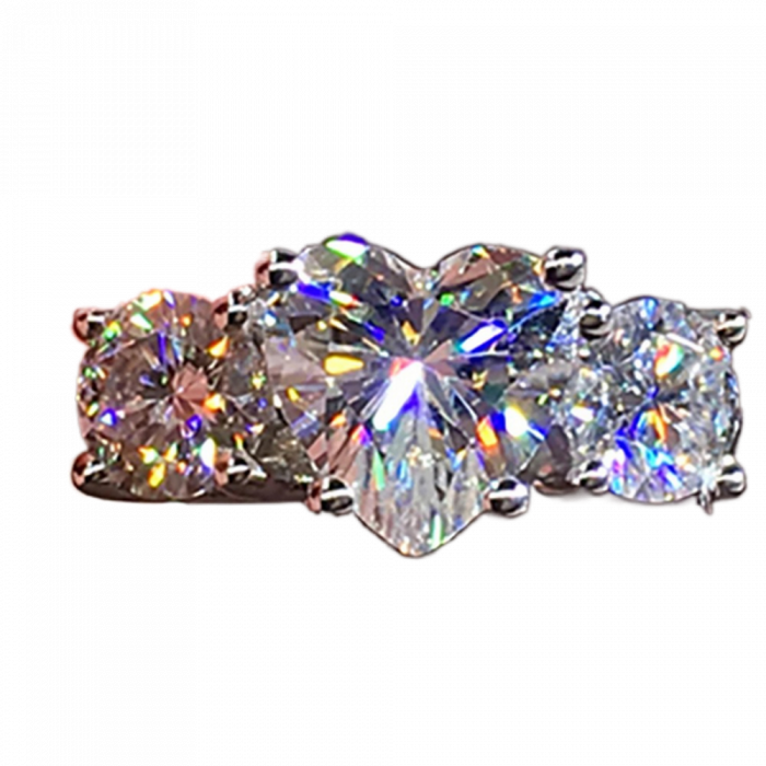 STEFANAELLE bague Moissanite en Or