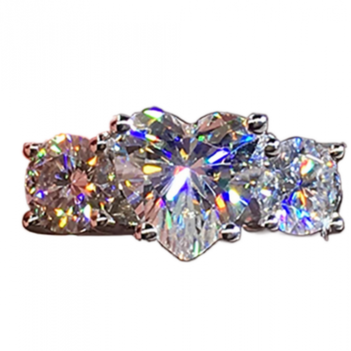 STEFANAELLE bague Moissanite en Or