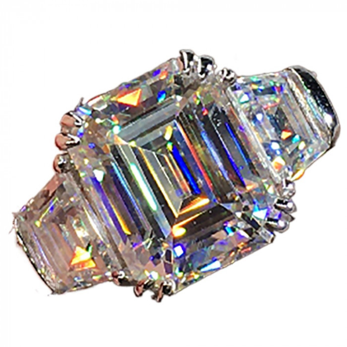 Yasmine bague Moissanite en Or