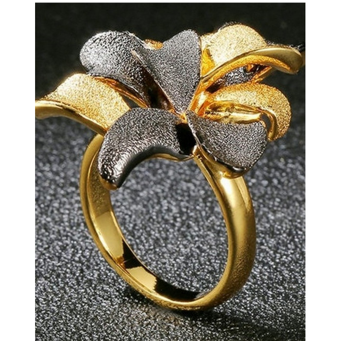 Bague Fleur femme en Plaqué Or